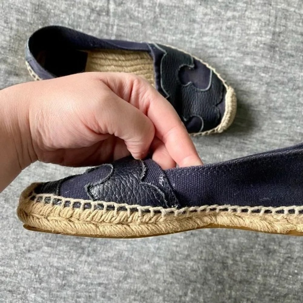 Tory Burch Navy Espadrilles - Picture 2 of 5